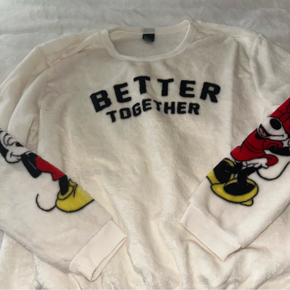 Disney Cream Fleece Top